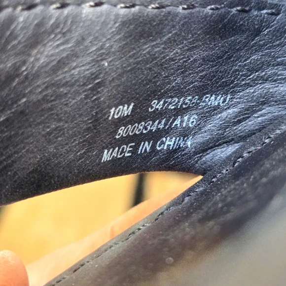 Frye Black and White Leather Sandals - Picture 7 of 7